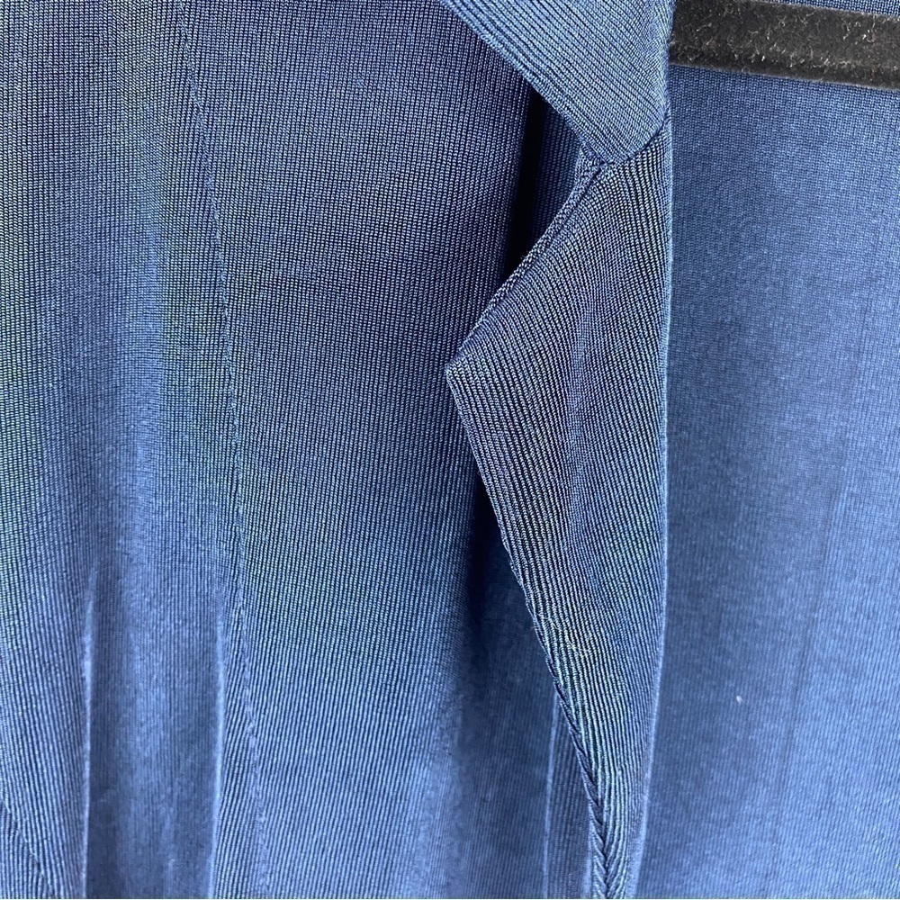✨3/$21✨ Chico’s Travelers Open Front Travel Jacket Cardigan Blue Size 0 (Small) - Picture 6 of 11